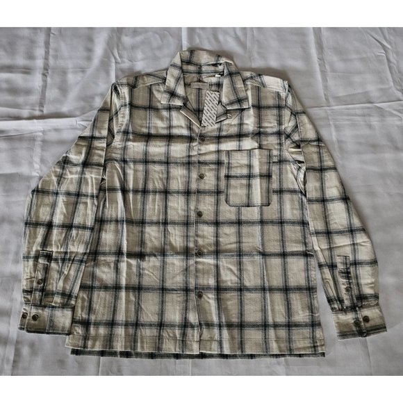 Urban Outfitters Standard/Cloth Men's Plaid Flannel Long Sleeve Shirt Medium NWT - Picture 2 of 12